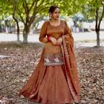 Zehra Simmer Silk Embroidered Top Lehenga Set