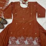 Zehra Simmer Silk Embroidered Top Lehenga Set