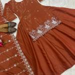 Zehra Simmer Silk Embroidered Top Lehenga Set