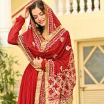 Aafreen Faux Blooming Embroidered Gown with Dupatta