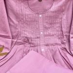 Mul Chanderi Embroidered Co-Ord Set with Bracelet