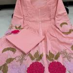 Mul Chanderi Embroidered Co-Ord Set with Bracelet