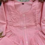 Mul Chanderi Embroidered Co-Ord Set with Bracelet