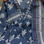 Cotton Floral Printed Kurti Pant Set with Dupatta