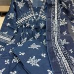 Cotton Floral Printed Kurti Pant Set with Dupatta