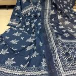 Cotton Floral Printed Kurti Pant Set with Dupatta