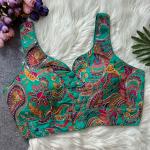 Elegant Crepe Sleeveless Blouse – Padded Back Open Designer (Noodle Strap)