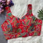 Elegant Crepe Sleeveless Blouse – Padded Back Open Designer (Noodle Strap)