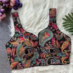 Elegant Crepe Sleeveless Blouse – Padded Back Open Designer (Noodle Strap)