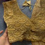 Sahiba Handcrafted Pearl & Beads Silk Blouse – Premium Designer Ready-to-Wear