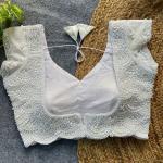 Sahiba Handcrafted Pearl & Beads Silk Blouse – Premium Designer Ready-to-Wear