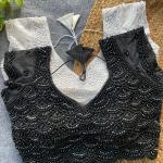 Sahiba Handcrafted Pearl & Beads Silk Blouse – Premium Designer Ready-to-Wear