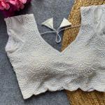 Sahiba Handcrafted Pearl & Beads Silk Blouse – Premium Designer Ready-to-Wear