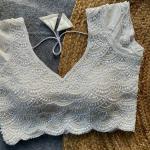 Sahiba Handcrafted Pearl & Beads Silk Blouse – Premium Designer Ready-to-Wear