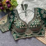 Rani Cutwork Heavy Gold Zari Bridal Blouse – Italian Silk Designer