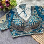 Rani Cutwork Heavy Gold Zari Bridal Blouse – Italian Silk Designer