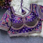 Sabyasachi Inspired Heavy Gold Zari Bridal Blouse – Roman Silk Designer