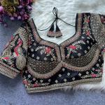 Sabyasachi Inspired Heavy Gold Zari Bridal Blouse – Roman Silk Designer