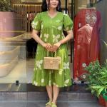 Elegant Cotton Festive Middy Suit – Flared Designer Kurti Set