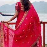 Meher Crepe Silk Embroidered Anarkali Suit Set with Dupatta (NF)