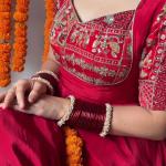 Meher Crepe Silk Embroidered Anarkali Suit Set with Dupatta (NF)