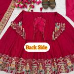 Meher Crepe Silk Embroidered Anarkali Suit Set with Dupatta (NF)