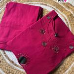Aarav Dhabu Cotton Embroidered Co-Ord Set with Mirror Work(rc)