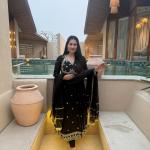 Designer Vichitra Silk Anarkali Suit Set with Dupatta (ND)