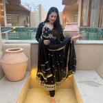 Designer Vichitra Silk Anarkali Suit Set with Dupatta (ND)