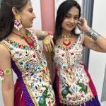 Prisha Navratri Special Gamathi Work Lehenga Choli