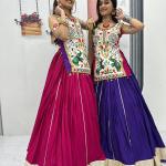 Prisha Navratri Special Gamathi Work Lehenga Choli