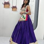 Prisha Navratri Special Gamathi Work Lehenga Choli