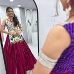 Prisha Navratri Special Gamathi Work Lehenga Choli