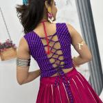 Prisha Navratri Special Gamathi Work Lehenga Choli