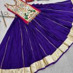 Prisha Navratri Special Gamathi Work Lehenga Choli