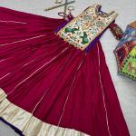Prisha Navratri Special Gamathi Work Lehenga Choli
