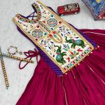 Prisha Navratri Special Gamathi Work Lehenga Choli