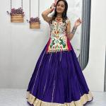 Prisha Navratri Special Gamathi Work Lehenga Choli