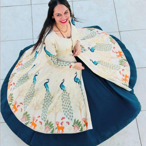 Prisha Simar Silk Embroidered Crop Top Lehenga Set