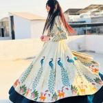 Prisha Simar Silk Embroidered Crop Top Lehenga Set