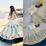 Prisha Simar Silk Embroidered Crop Top Lehenga Set