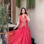 Prisha Simar Silk Embroidered Lehenga Choli Set with Shrug