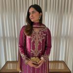 Crepe Silk Embroidered Long Kurti Pant Set with Dupatta (MC)