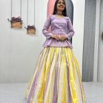 Prisha Jacquard Silk Lehenga Choli Set (Festival Special)