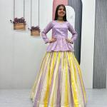 Prisha Jacquard Silk Lehenga Choli Set (Festival Special)