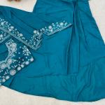 Crepe Silk Indo-Western Dhoti Set with Embroidered Shrug (BB)
