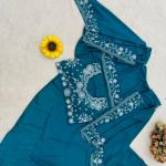 Crepe Silk Indo-Western Dhoti Set with Embroidered Shrug (BB)