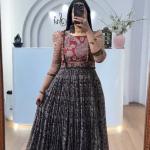 Prisha Kalamkari Cota Checks Printed Gown
