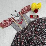 Prisha Kalamkari Cota Checks Printed Gown