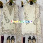 Inaya Crepe Silk Multi-Needle Embroidered Sharara Set with Organza Dupatta (MF)